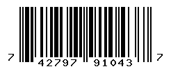 UPC barcode number 742797910437