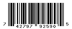 UPC barcode 742797925905