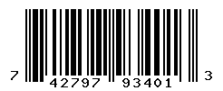 UPC barcode number 742797934013