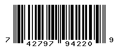 UPC barcode number 742797942209