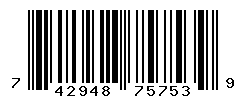 UPC barcode number 742948757539