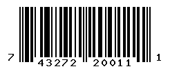 UPC barcode number 743272200111