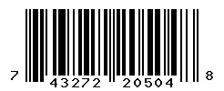 UPC barcode 743272205048