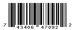 UPC barcode number 743406470922