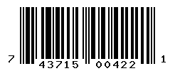 UPC barcode number 743715004221