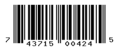 UPC barcode number 743715004245