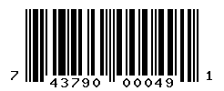 UPC barcode number 743790000491