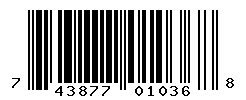 UPC barcode number 743877010368