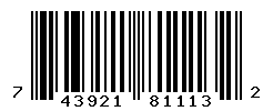 UPC barcode number 743921811132