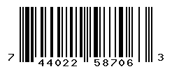 UPC barcode number 744022587063