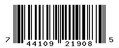 UPC barcode number 744109219085