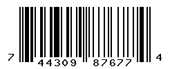 upc 744309876774 barcode image