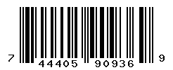 UPC barcode number 744405909369