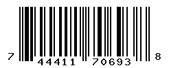 UPC barcode number 744411706938