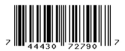UPC barcode 744430727907