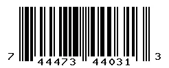 UPC barcode 744473440313