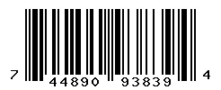 UPC barcode 744890938394
