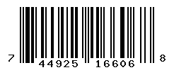 UPC barcode number 744925166068