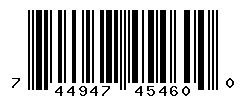 UPC barcode number 744947454600