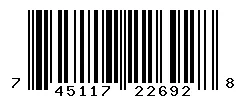 UPC barcode 745117226928