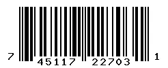 UPC 745117227031 barcode image