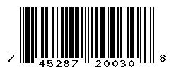 UPC barcode 745287200308