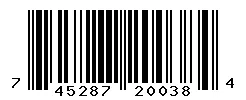 UPC barcode 745287200384