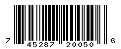 UPC barcode 745287200506