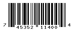 UPC barcode number 745352114004