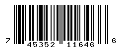 UPC barcode number 745352116466