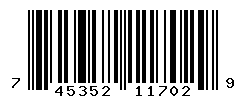 UPC barcode number 745352117029