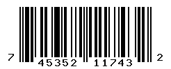 UPC barcode number 745352117432