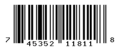 UPC barcode 745352118118