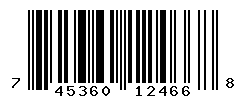 UPC barcode number 745360124668