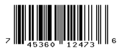 UPC barcode number 745360124736