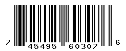 UPC barcode number 745495603076