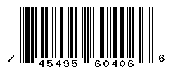 UPC barcode number 745495604066