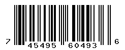 UPC barcode number 745495604936