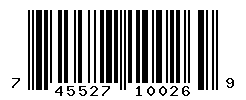 UPC barcode number 745527100269