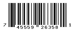 UPC barcode 745559263581