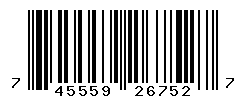 UPC barcode number 745559267527