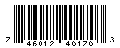 UPC barcode number 7460123401703