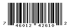 UPC barcode number 7460123426102