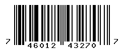 UPC barcode number 7460123432707