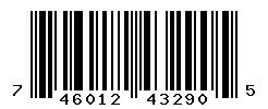 UPC barcode number 7460123432905