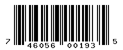 UPC barcode number 746056001935