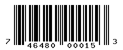 UPC barcode number 746480000153