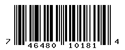 UPC barcode number 7464804101814