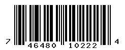 UPC barcode number 7464804102224