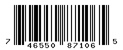 UPC barcode number 746550871065